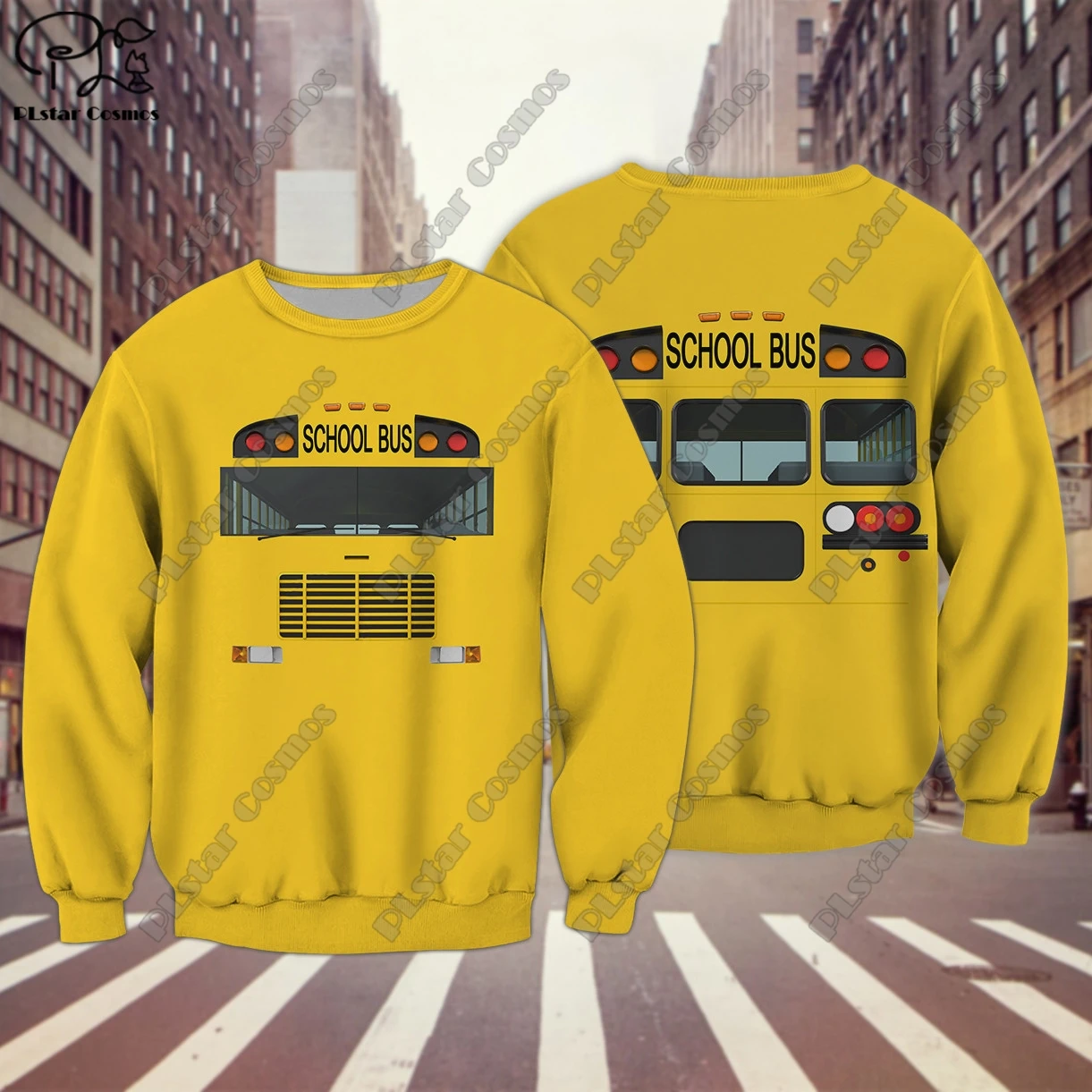 3D printing new car series truck school bus tractor art unisex clothing fun casual hoodie/sweatshirt/zipper/jacket/T-shirt Q-2