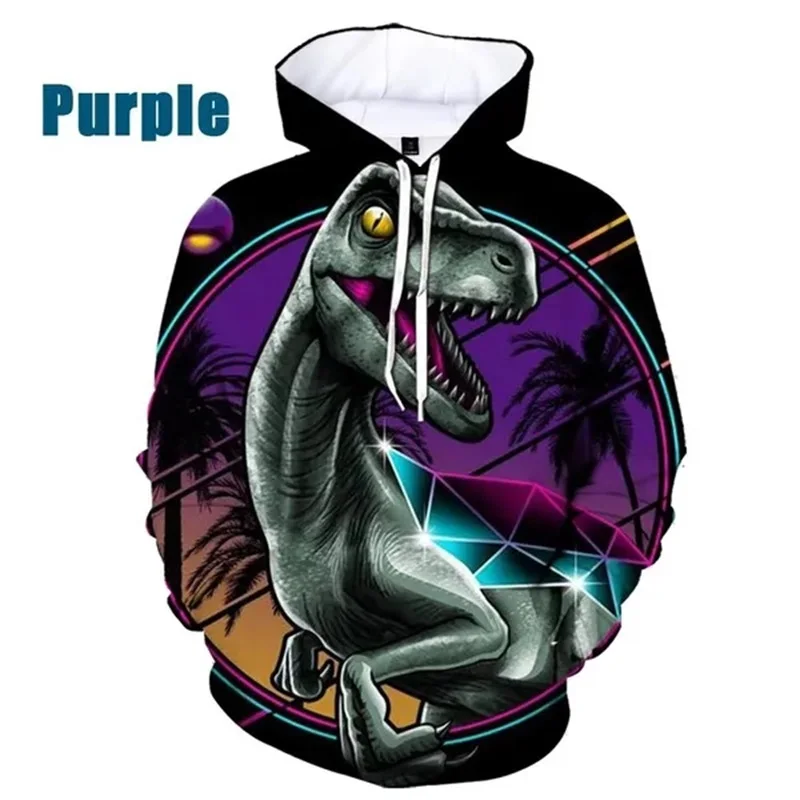 thumbnail image 1 of Sudadera unisex con estampado 3D de dinosaurio, sudadera con capucha de moda para hombre, sudadera informal de primavera y otoño de talla grande para hombre, sudadera con capucha, camisetas de calle, 1 of 5