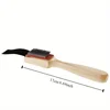1pc Long Handled Wooden Shoe Brush Dance Shoe Brush Cleaning Tool 2