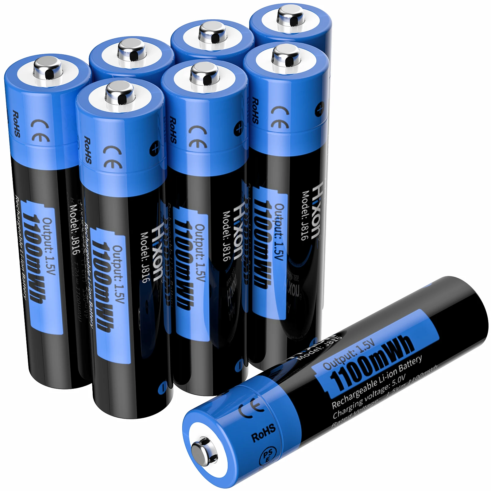 Hixon-AAA Li-Ion Bateria Recarregável, Suporte Atacado, Lanterna,