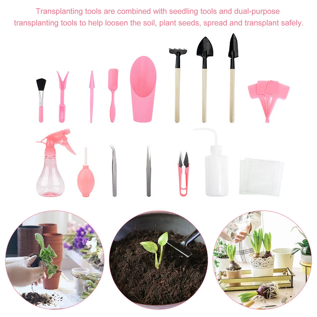 Multi-functional Gardening Planter Set For Wide Application Mini Succulent Planting Tools