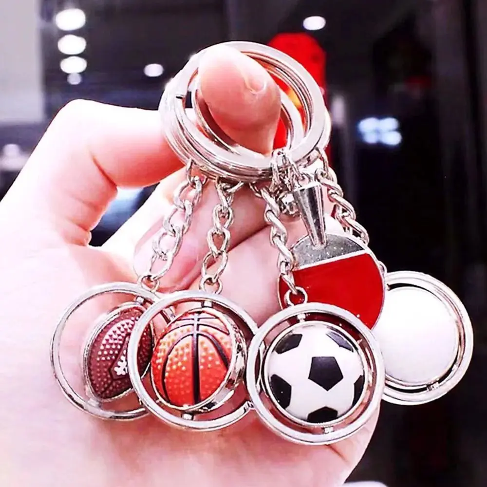 Leather Football Keychain New Exquisite Key Chain Souvenir Decoration Toy Keyring Ring School Reward for Kid Pendant Accessory - Image 3