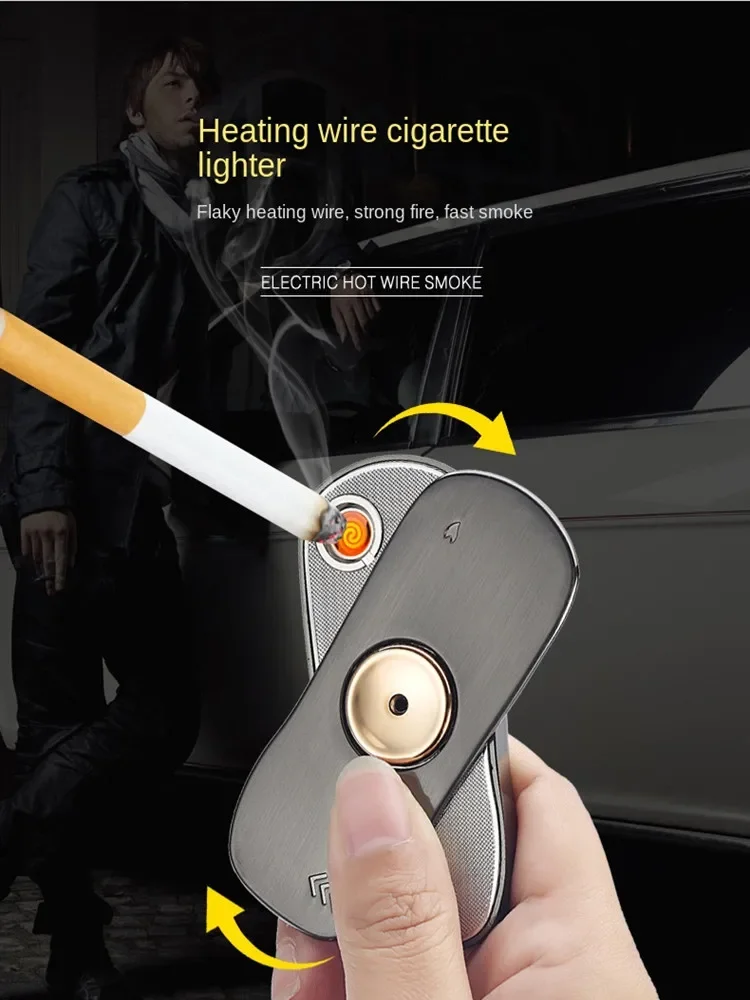 

Вольфрамовая зажигалка, USB электрические зажигалки, гироскоп для пальцев, удобное изменение провода, осветительные зажигалки, мужской подарок