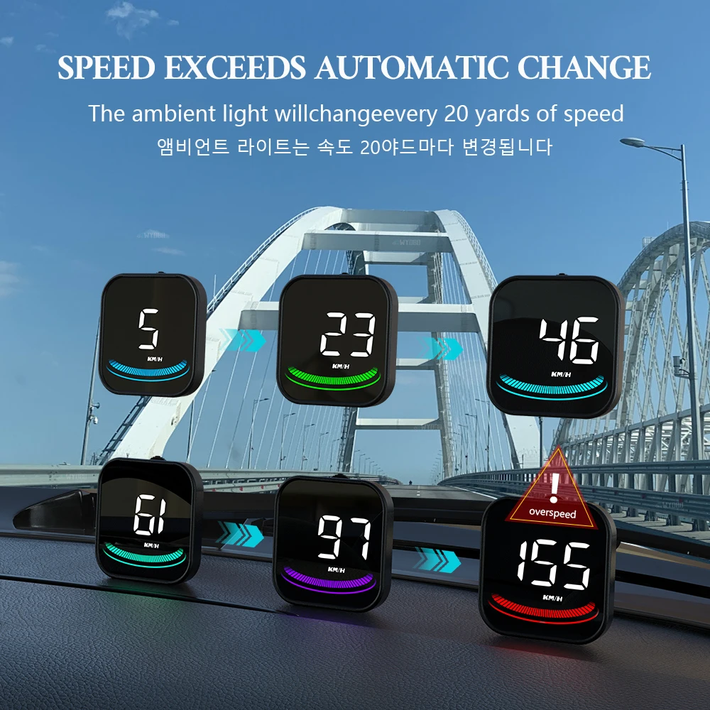 WYOBD GPS HUD ڵ ǻ ӵ ÷, HD   ,  ÷,    ǰ, G4