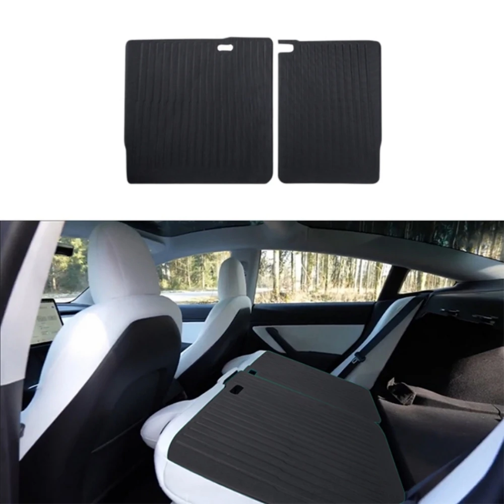 Car Floor Mats Floor Mats 3D For Tesla Model 3 Model Y Fit 3 Layer XPE Trunk Storage Waterproof Non-Slip Carpet