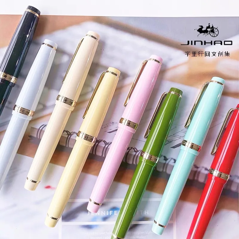 Jinhao 82 Fountain Pen Acrylic Luxury Ink Pen EF/F/M/Bent Nib Business Office School Supplies Writing Stationery fountain pen