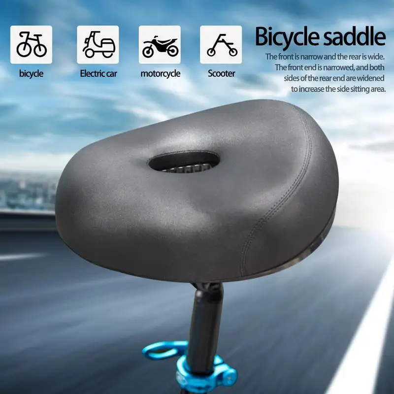 Bicycle Saddle Men Women MTB Road Bike Seat Cushion Shock Absorbing Widened Bicycle Saddle Bicycle Seat Cushion