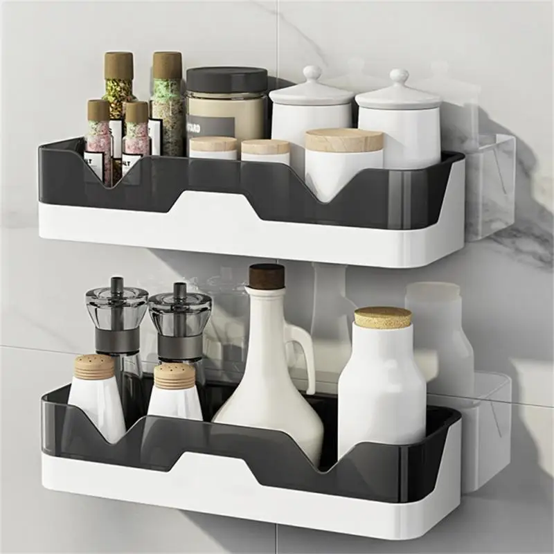 

Bathroom Shelf WC Shampoo Holder Shower Shelves Wall Mount Kitchen Storage Basket Cosmetic Rack Home Organizer Bath Accessories