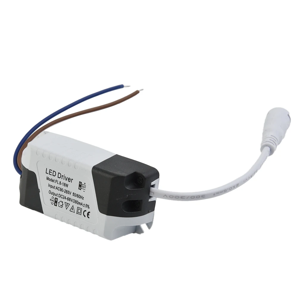

Set Power Supply Ceilling LED Driver Driver Waterproof 8-18W/8-24W Light 90-265V 300mA Transformator Brand new