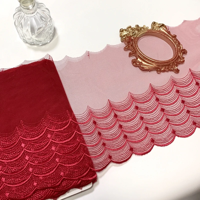 

29Yds Тюль с вышивкой кружевная отделка «сделай сам» сетка для бега Тюль Вышивка кружево для женщин нижнее белье Швейное Ремесло