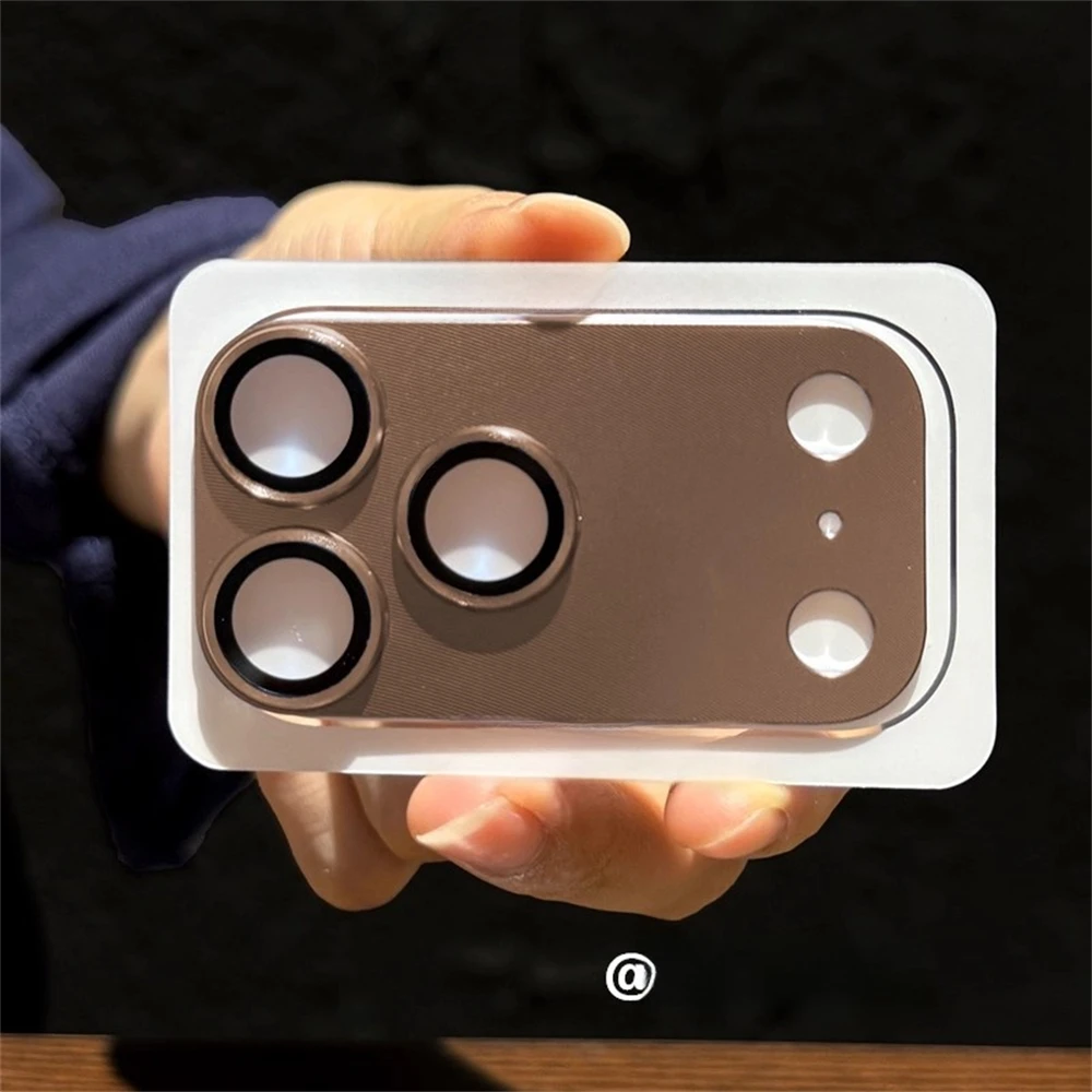 Premium Metal Camera Lens Protector - Tempered Glass Screen Armor