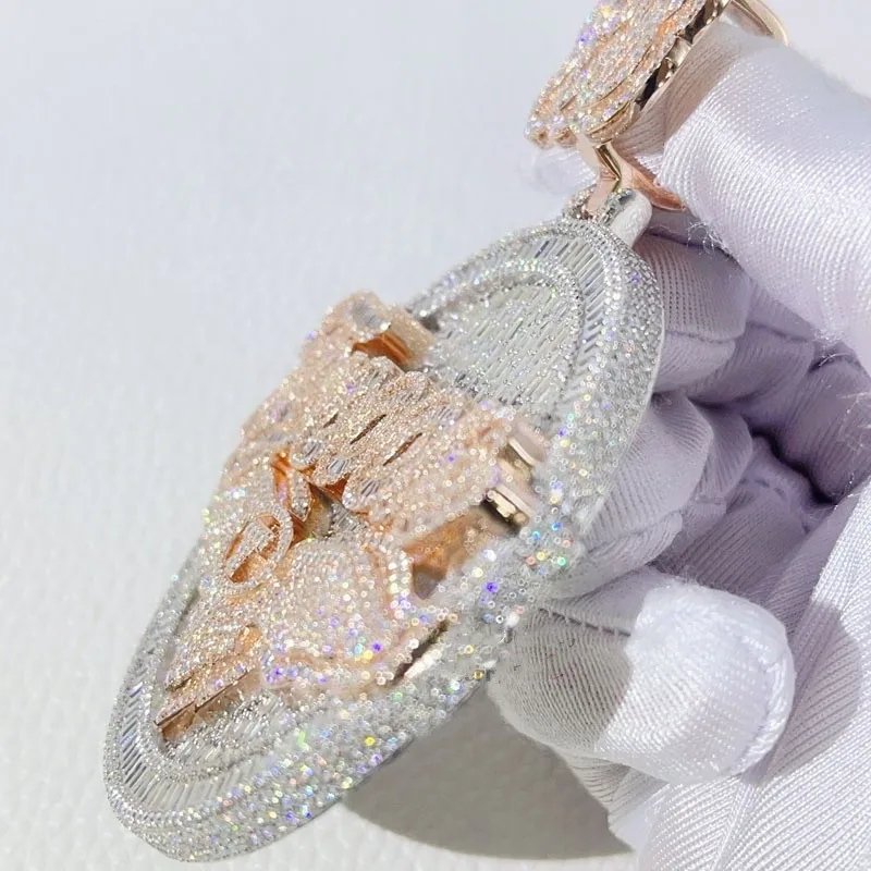 Ciondolo Con Cartone Animato Hip Hop Con La Catena Cubana Miami 13mm - Foto 10