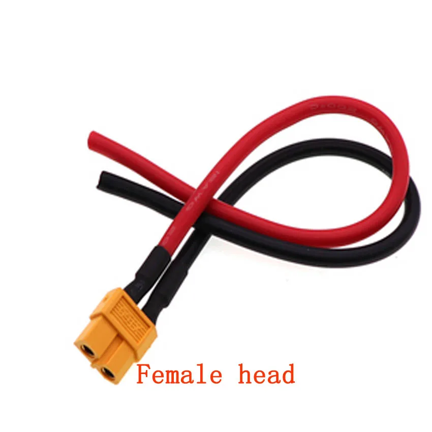 XT60 High Current Male to Female Plug Extension Cable - 10cm/20cm/30cm, Silicone Wire Connector, 14AWG/12AWG Description Image.This Product Can Be Found With The Tag Names 14awg xt60 connector male female, Xt60 male 16awg silicone wire connector, Xt60 male female plug extension cable