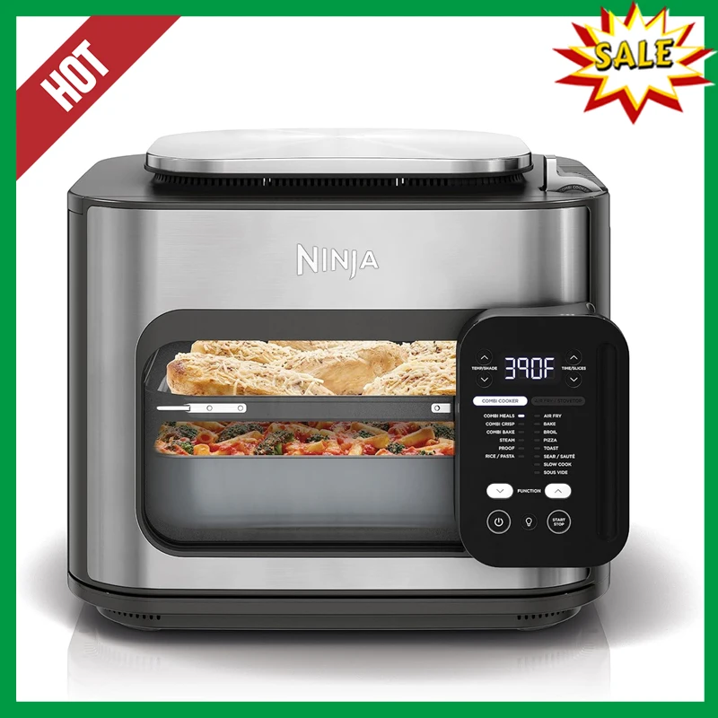 

Ninja Combi All-in-One Multicooker, Oven, & Air Fryer, Complete Meals in 15 Mins, 14-in-1 Functions, Combi Cooker + Air Fry Bake