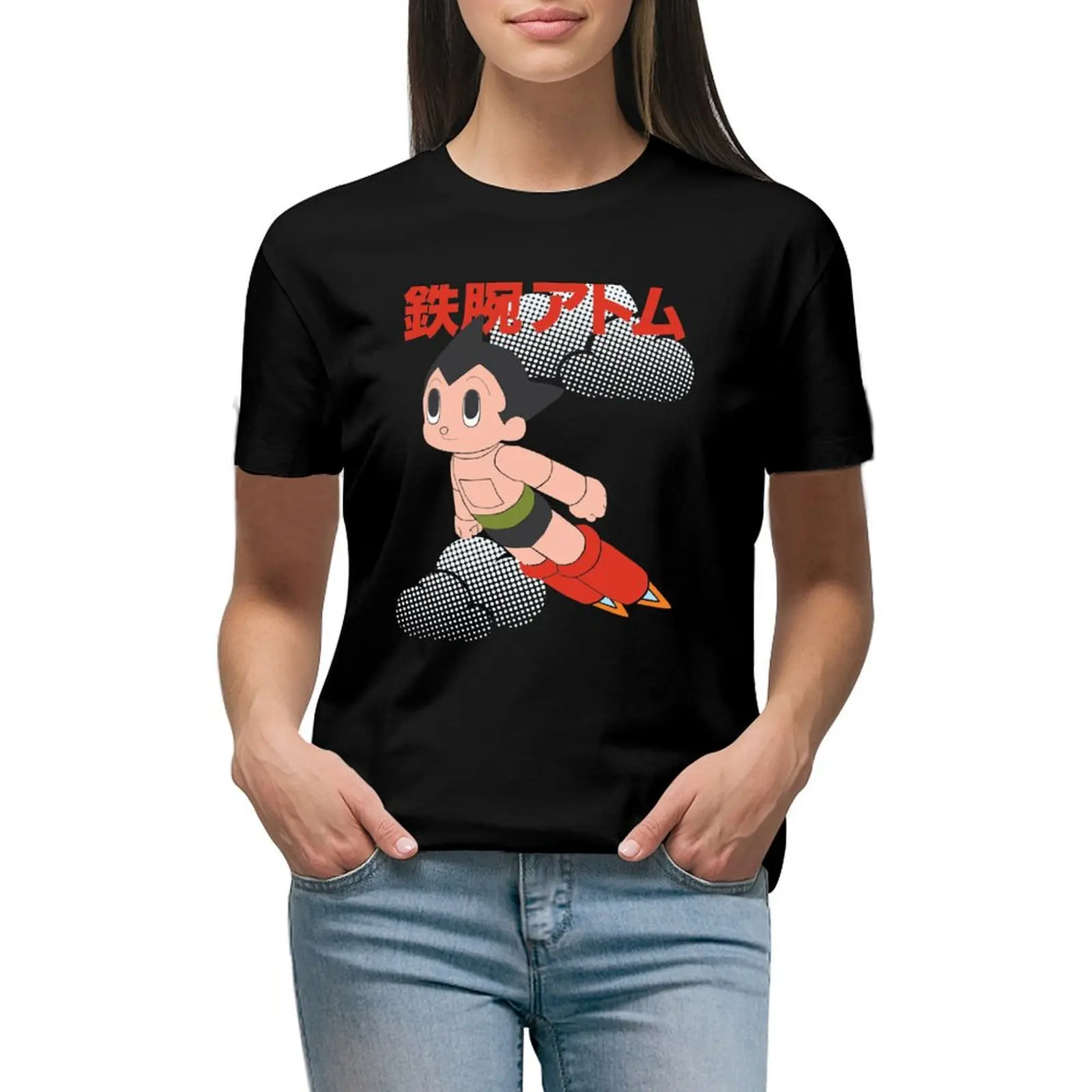 

Астромальчик! Футболка с принтом животных, милая одежда, новое издание, быстросохнущее платье-футболка для женщин