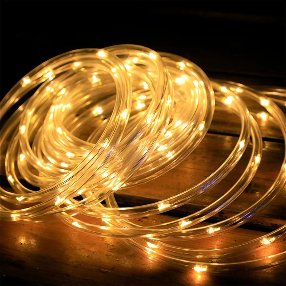 LED 로프 조명 크리스마스 스트링 라이트 원격 30M 300LED 8 모드, 색상 변경 실내 야외 방수 스트립 패어리 라이트