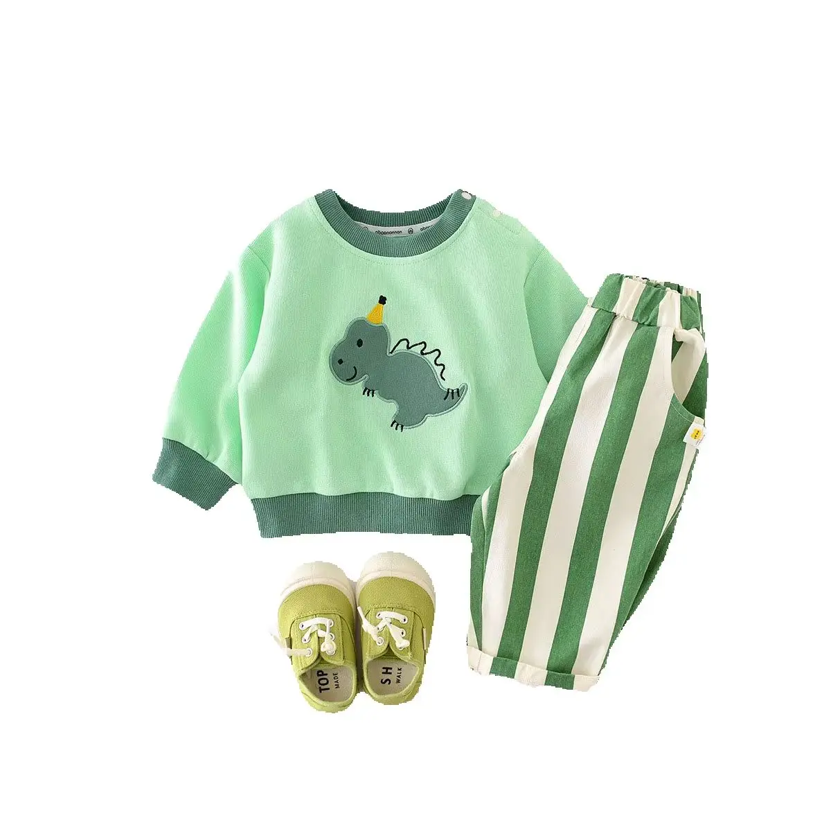 Cotton Spring Striped Toddler Pants for Kids