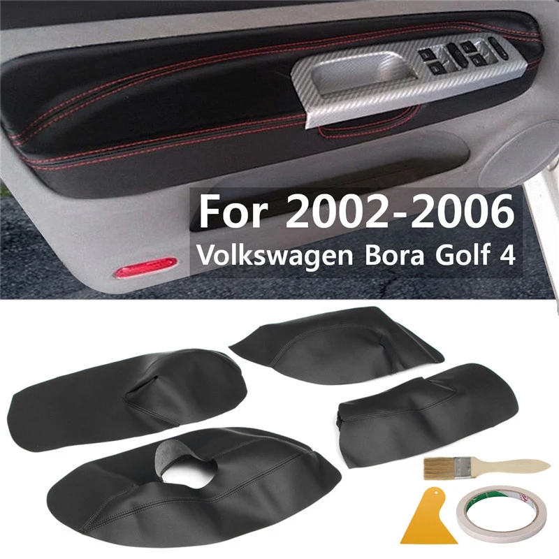 

Автомобильная кожаная накладка на подлокотник из микрофибры для Volkswagen Bora Golf 4 2002 2003 2004 2005 2006