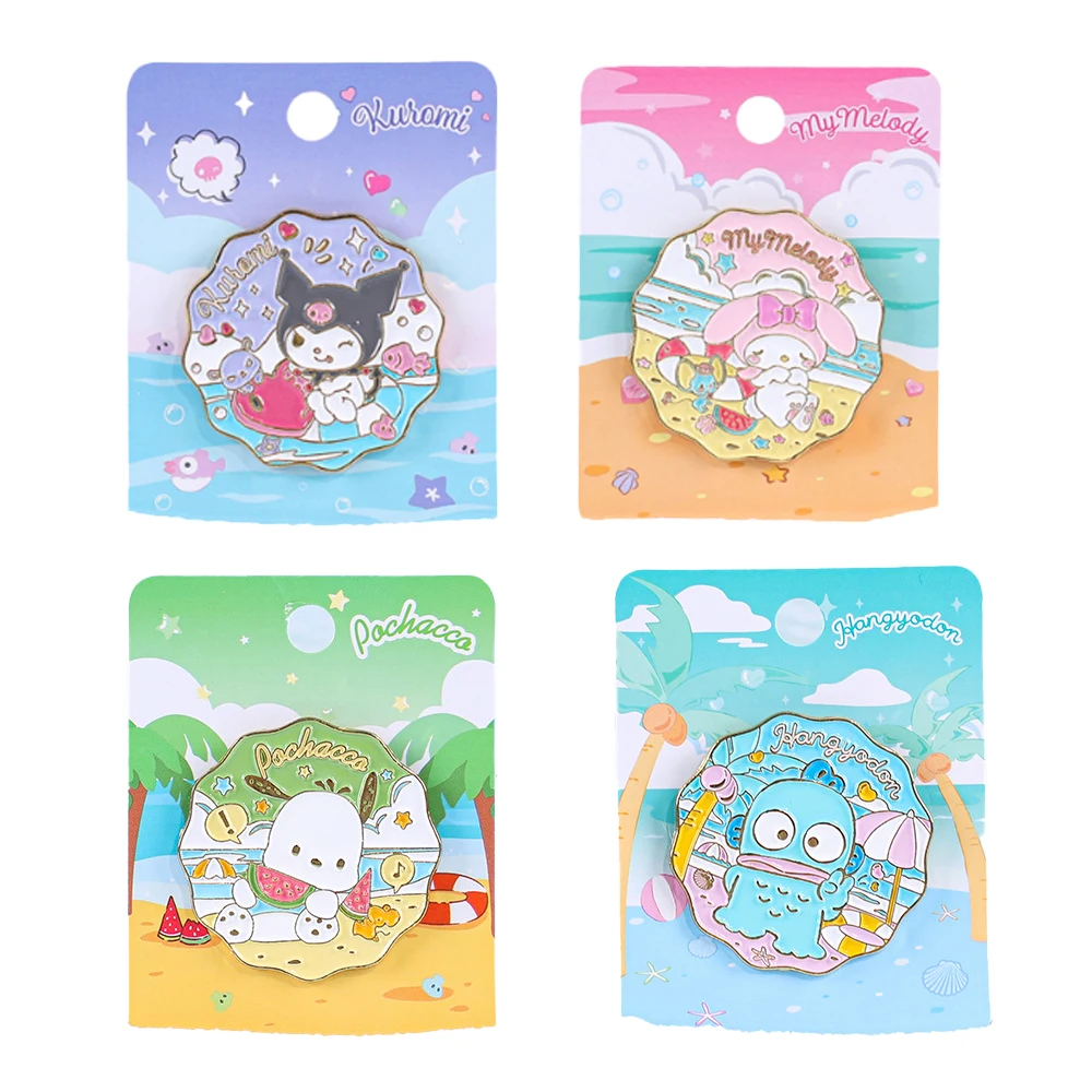 

Sanrios Kuromi My Melody брошь кавайная аниме персонаж из мультфильма студенческий металлический значок Новая Универсальная брошь аксессуары для школьных сумок