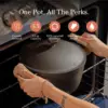 Perfect Pot - 5.5 Qt. Nonstick Ceramic Sauce Pan with Lid | Versatile Cookware 2