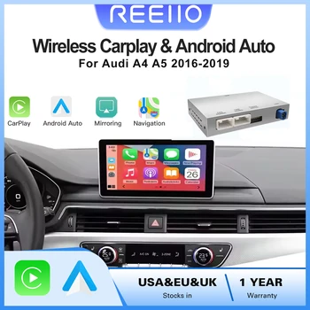 2025 nuevo CarPlay inalámbrico para Audi A4 B9 A5 2016-2018 Android Auto AirPlay cámara de marcha atrás accesorios Multimedia 1