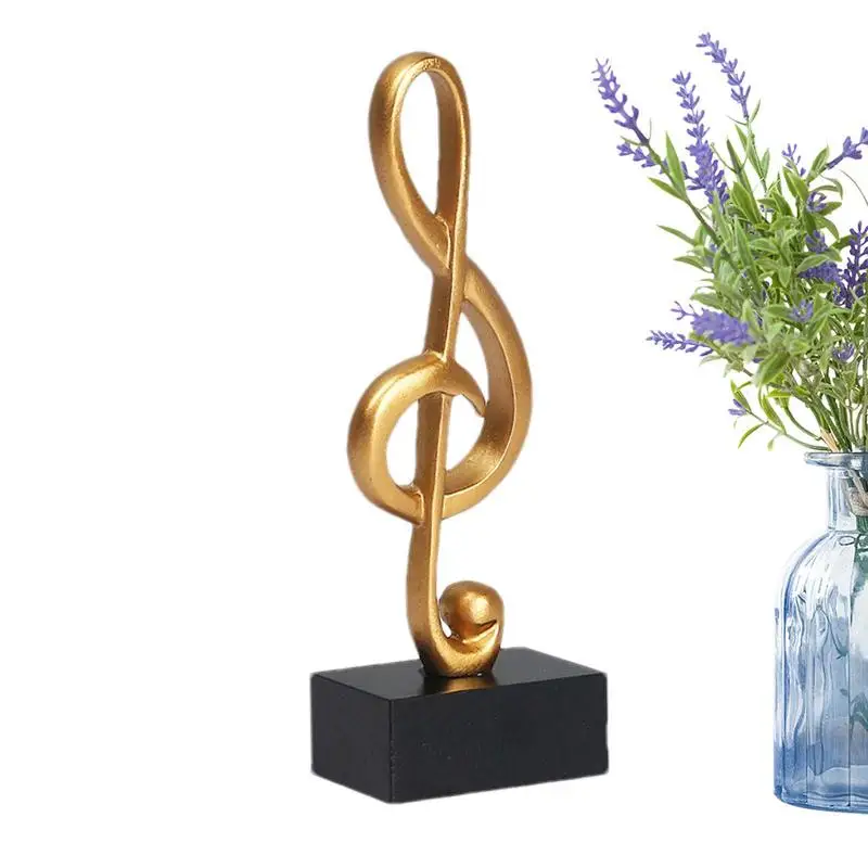 

Скульптура для музыкальных заметок, черная настольная статуя из смолы для музыкальных заметок, портативная скульптура для заметок, украшение для дома, новая коллекция для