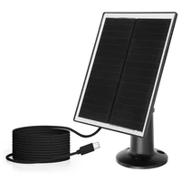 Panneau solaire suspendu 20W 5V, Port Micro USB et USB-C, chargeur de panneau solaire, panneau de charge solaire étanche IP65 pour caméra de sécurité 6