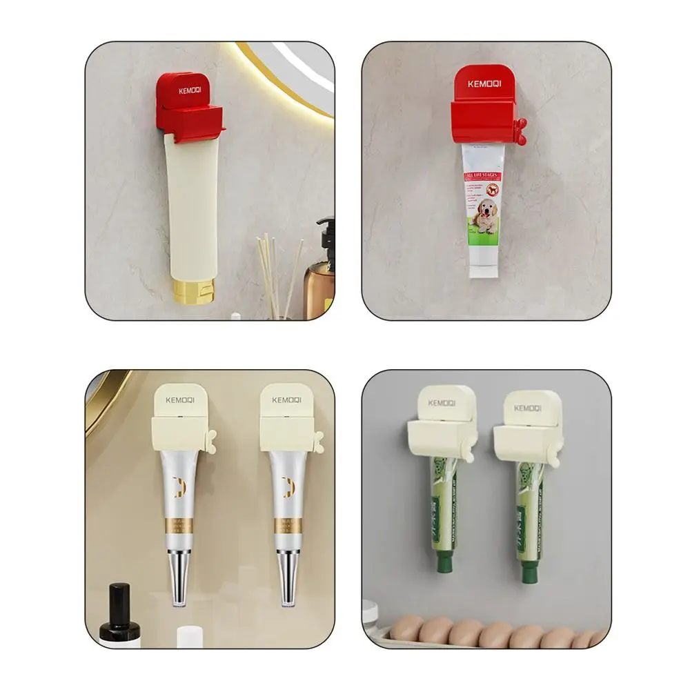 Storage Rack Clip Toothpaste Squeezer Manual Bathroom Accessories Toothpaste Holder Punch-free Suction Cup Cleanser Squeezer 5