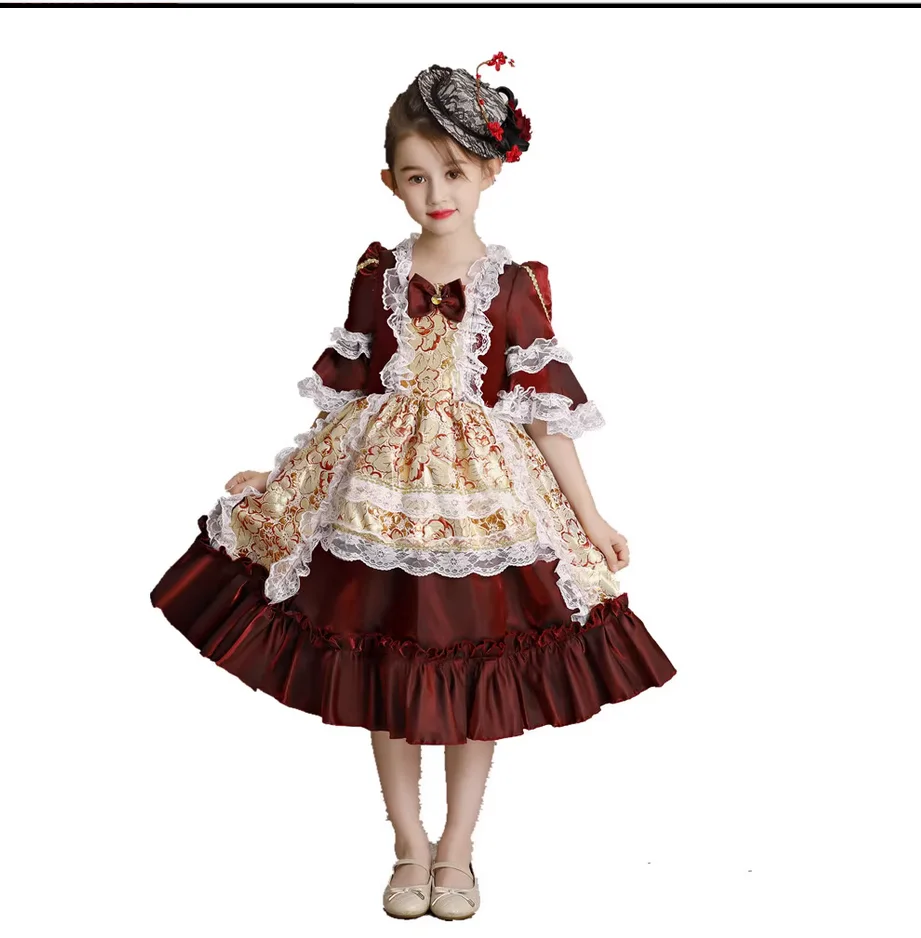 

Костюм на Хэллоуин Принцесса Cici французский Европейский стиль детское Дворцовое платье принцессы