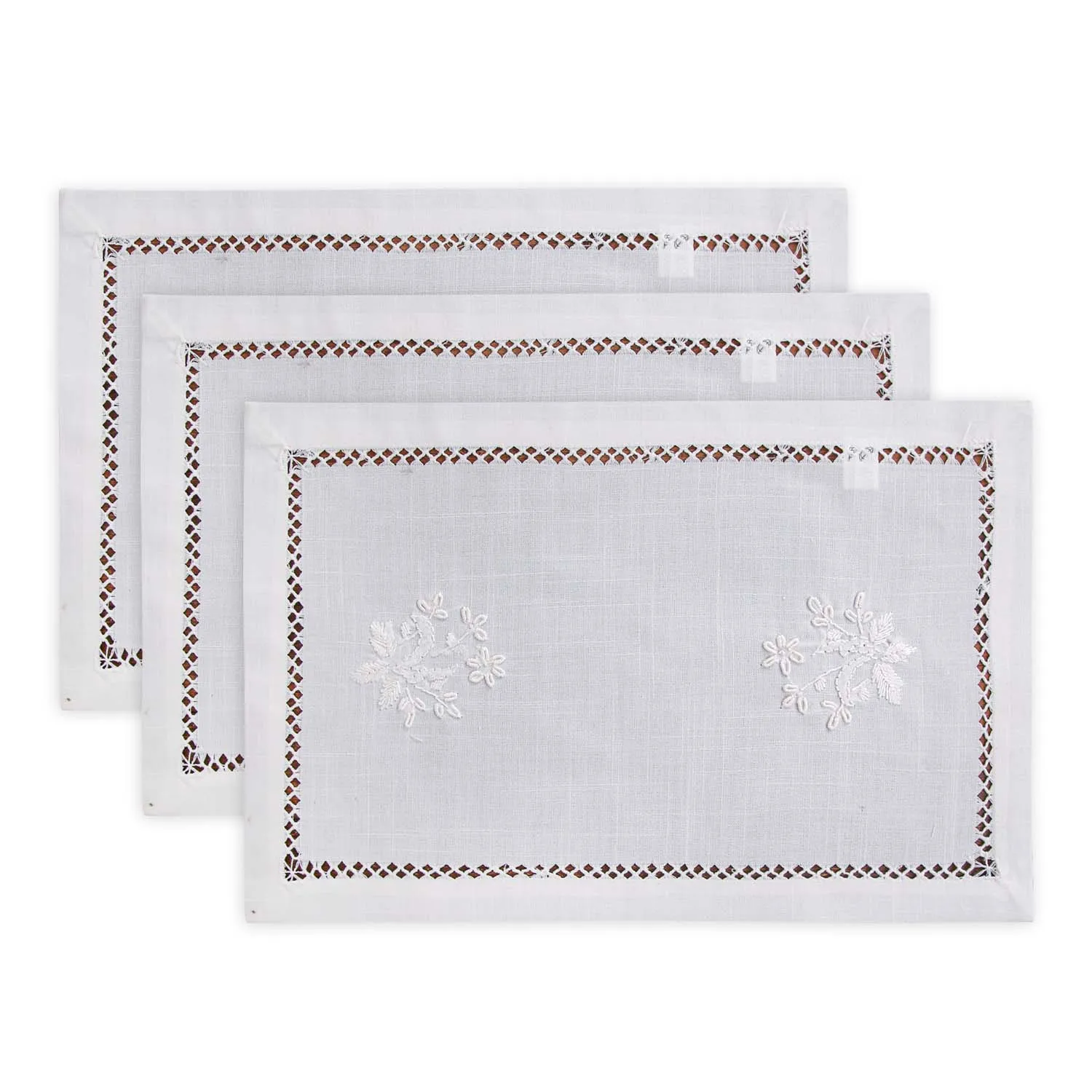 Tovaglietta All'uncinetto Fatta A Mano – 100% Cotone, Beige, Design Floreale, Multifunzione