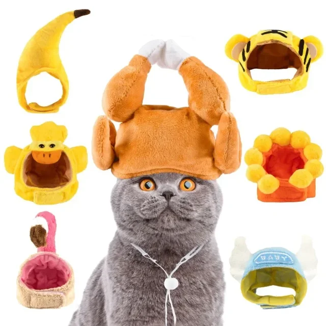 Cute Refined Cat Hat Elastic Autumn Winter Pet Hat Puppy Kittens Knitted Hat Party Photo Shoot Props Decoration Cat Accessories Cute Refined Cat Hat Elastic Autumn Winter Pet Hat Puppy Kittens Knitted Hat Party Photo Shoot Props Decoration Cat Accessories