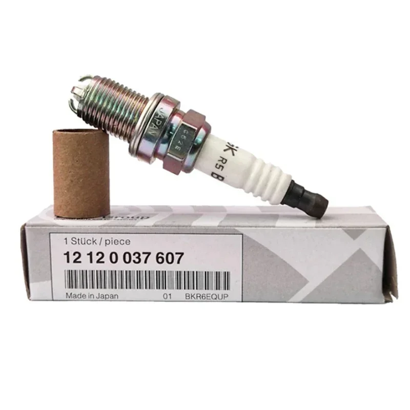 

4/6Pcs 12120037607 BKR6EQUP Platium Car Spark Plug For BMW E34 E36 E38 E39 E46 E53 E63 E65 E83 M54 M62 Z3 320 528 BKR6EQUP