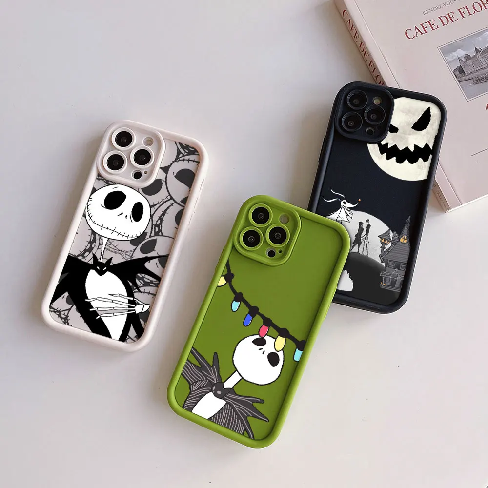 

The Nightmare before Christmas Camera Protection Case For XiaoMi Mi 11 Lite 12T POCO F4 F5 X3 X4 X5 GT 5G Soft Back Cover Funda