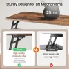 31.5 Inc Coffee Table, Square  Lift Top Coffees Tables  with Large Hidden Storage Compartment and Adjustable Shelves 5