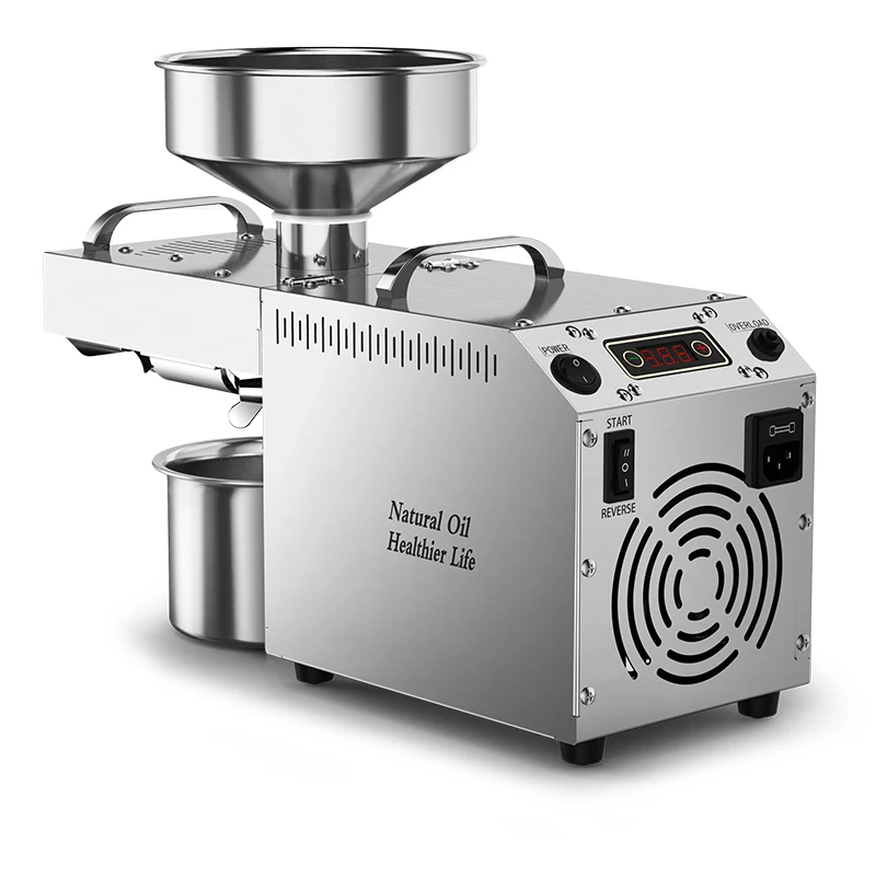 Digital Display Temperature Control Automatic Oil Press Stainless Steel Frying Machine Oil Pressing Cold And Hot Extractor 4