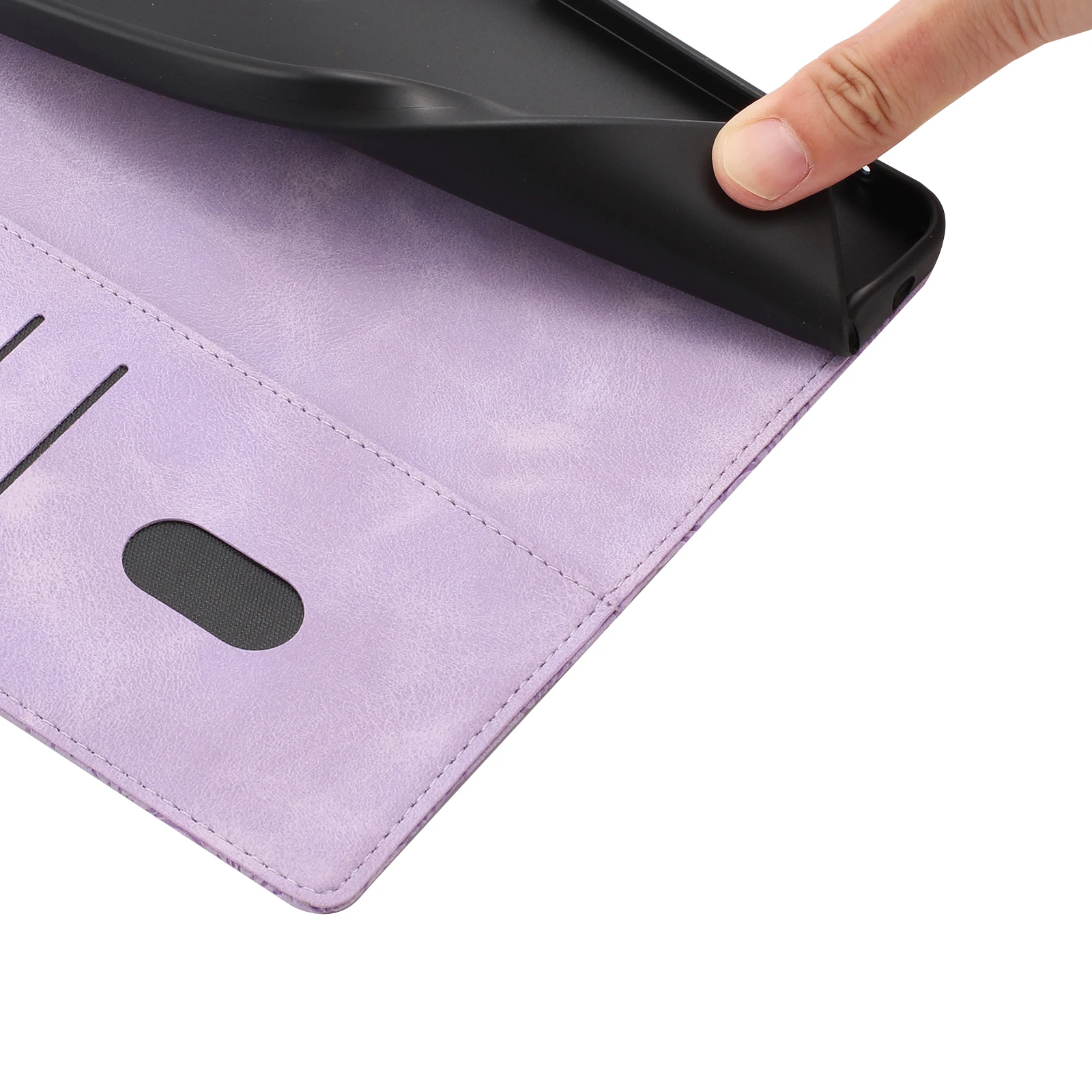 Cherry Blossom Leather Flip Phone Case - Edge Series