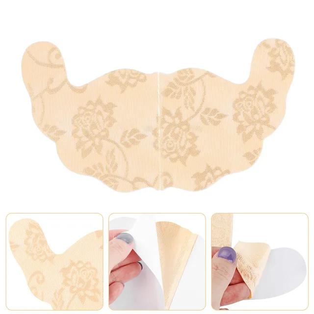2 Pairs of U-shaped adhesive bras that provide a sexy push-up effect and lift your breasts. These invisible silicone bras come with nipple cover pads and chest paste breast stickers.