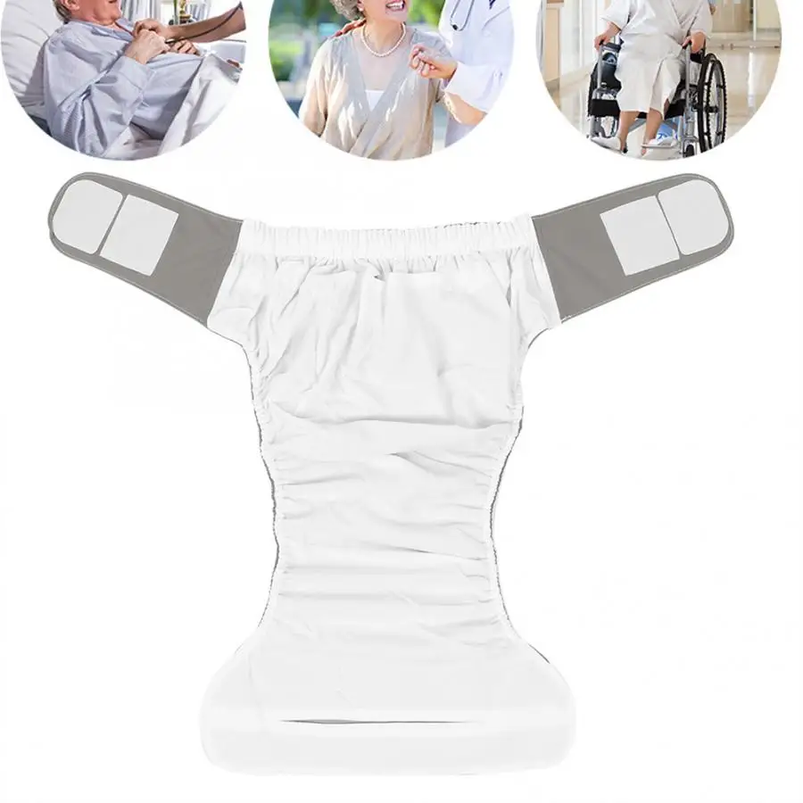 1Pcs Reusable Adult Cloth Diaper Panties Waterproof Washable Reusable Adult Elderly Cloth Diapers Pocket Nappies for Patients 6