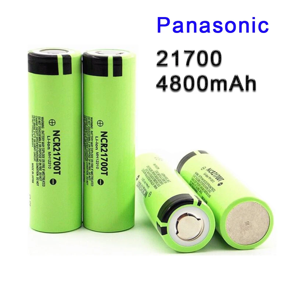 1-10pcs Panasonic 21700 Ncr21700t 3.7v 4800mah Rechargeable Lithium ...