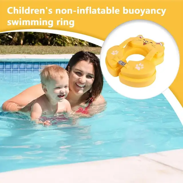 Toddler Pool Float Non-inflatable PVC Swimming Ring For Kid Swimming Practice Assistive Tools Outdoor Water Toy For Backyards 6
