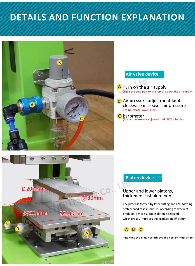 220v Electric Screen Printing Machine Semi-automatic Pneumatic Desktop High-prec
