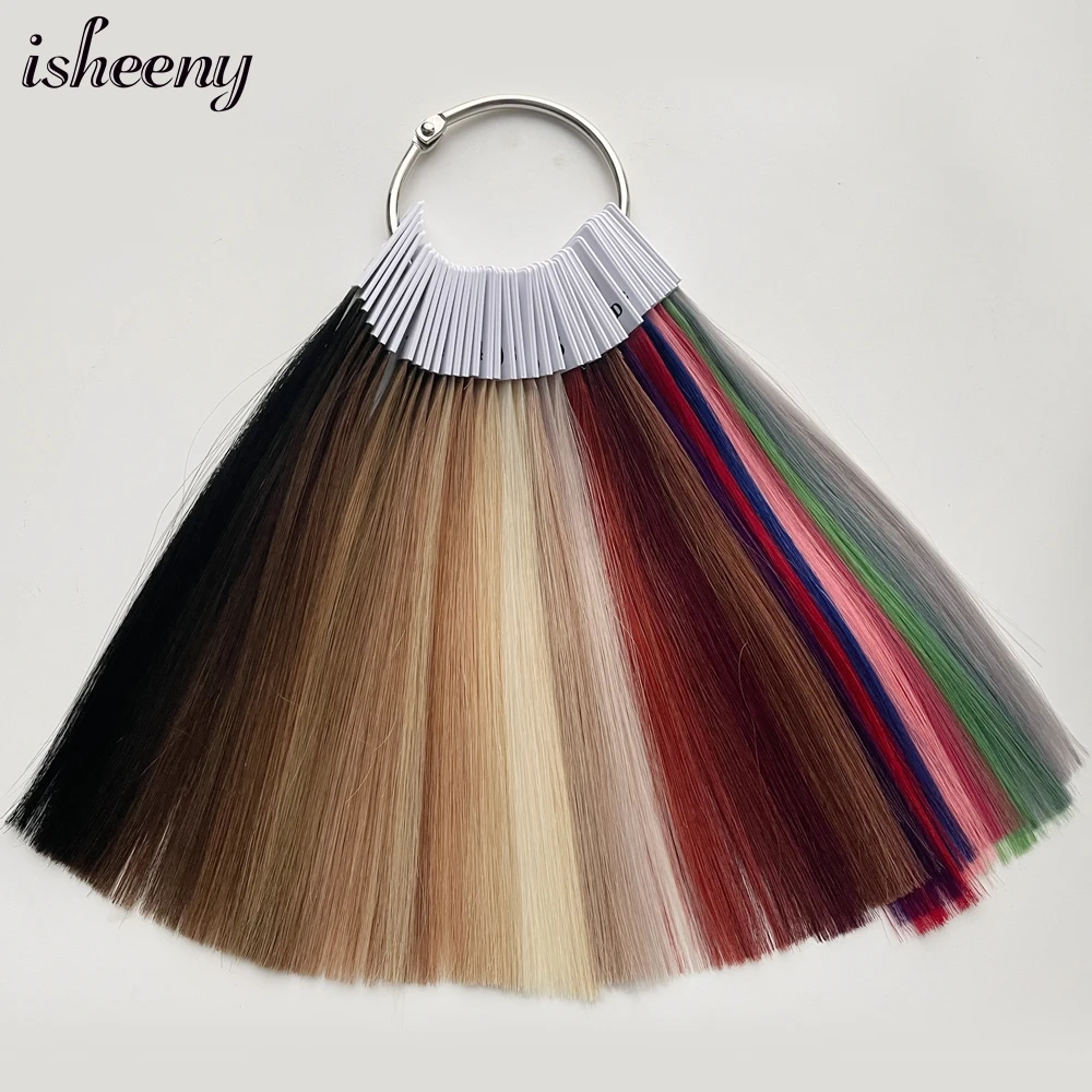 Isheeny Remy Hair Color Rings 35 Colors Available Real Nautral Human Hair With Mix Color Chart For Professional Salon Dyeing