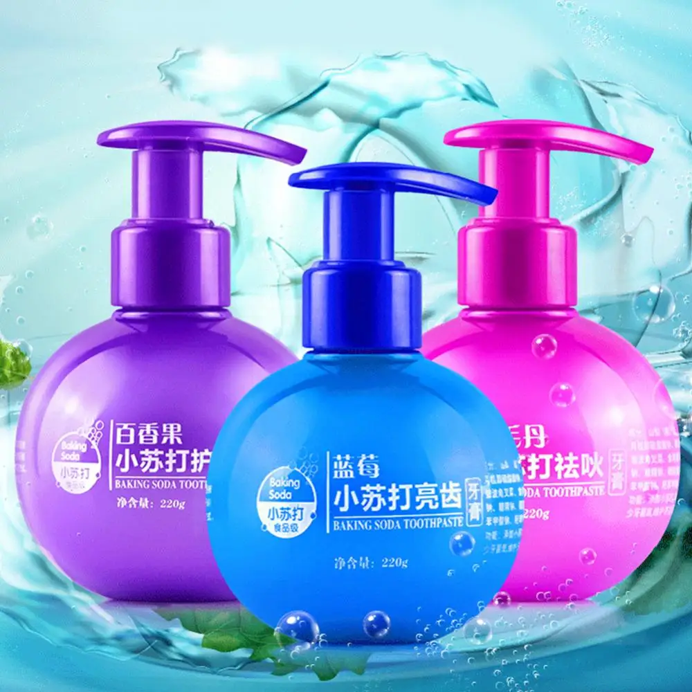 Blueberry Passion Fruit Rambutan Flavor Press Type Soda Toothpaste Teeth Care Household Merchandises/Cleaning Chemicals