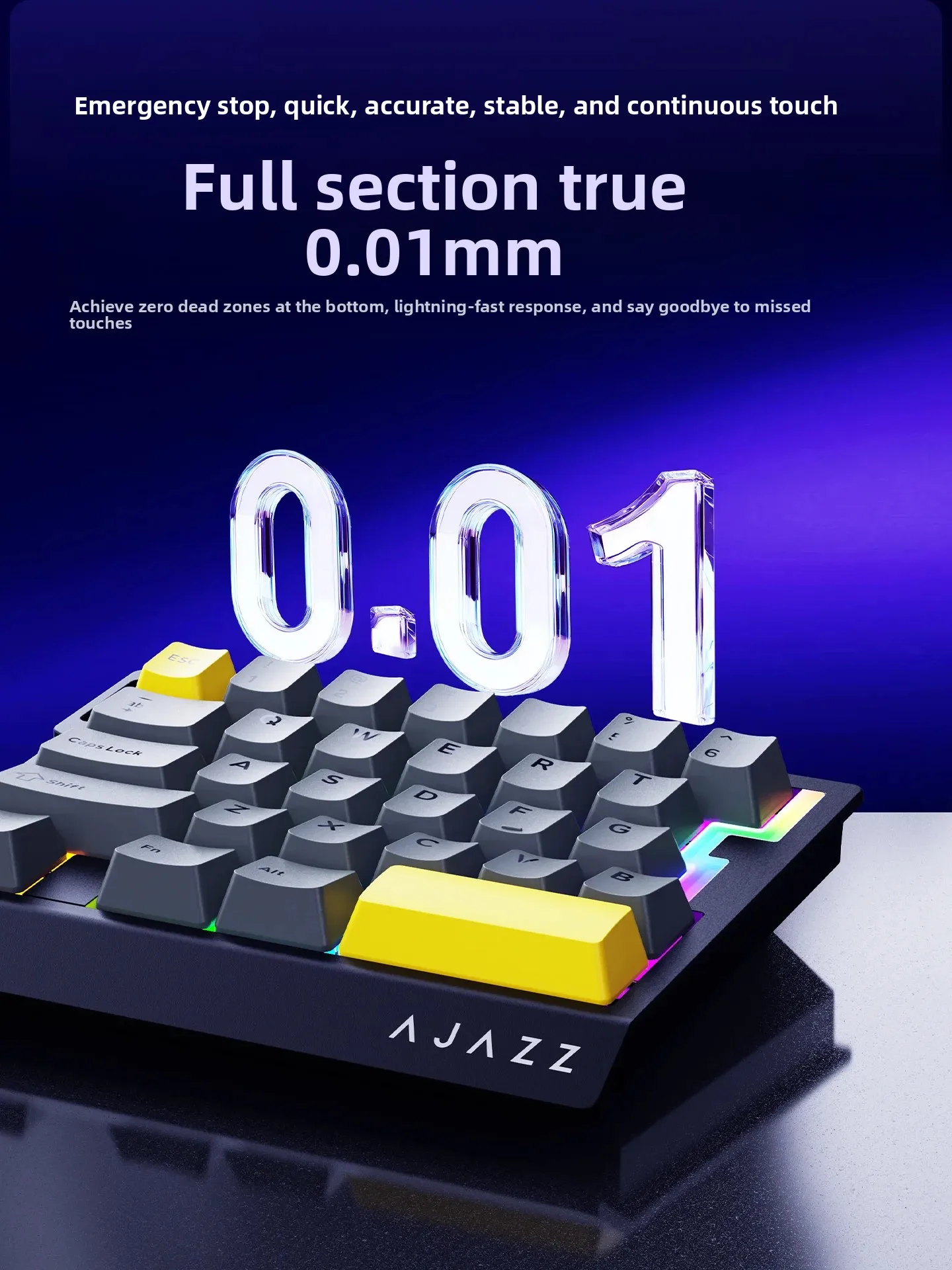 AJAZZ AK029 마그네틱 축 기계식 키보드 한손 게임용 소형 유선 휴대용 FPS 왼손 게임 e스포츠 게임 선물