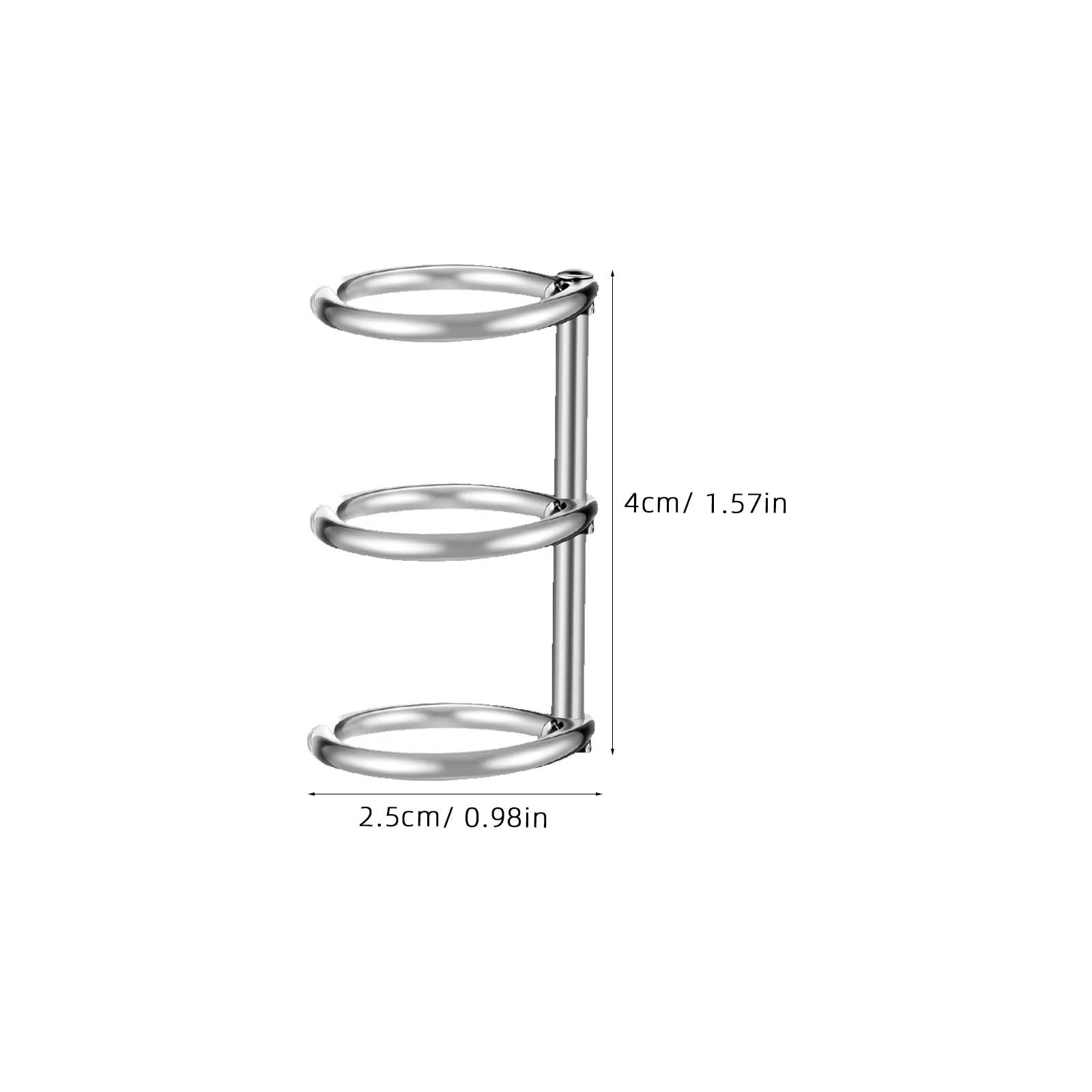 8Pcs 튼튼한 녹슬지 않는 금속 노트북 바인딩 링 학생 교사 예술가를위한 3-링 스냅 분할 힌지 디자인 스크랩북 일기