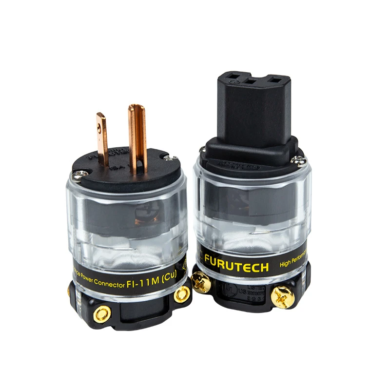 

Hi-end HiFi аудио адаптер для кабеля питания переменного тока Furutech FI-11(G) US Plug Красный медный разъем IEC