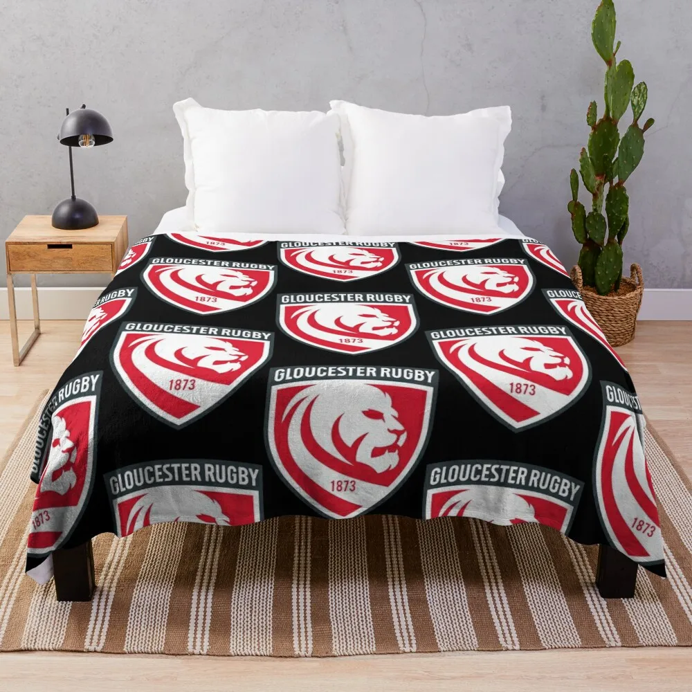 

gloucester rugby Throw Blanket Sofa Blankets Soft Plaid Soft Big Blanket