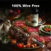 Bluetooth Wireless Meat Thermometer with Waterproof Probe, Digital LCD Display for Cooking, Oven, BBQ, Grill, and Smoker 4