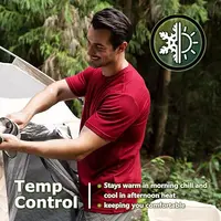 100% Merino Wool T Shirt for Men Short Sleeve Tee 170GSM Men Wool Base Layer Quick Dry Anti-Odor for Travel Hiking USA Size 3