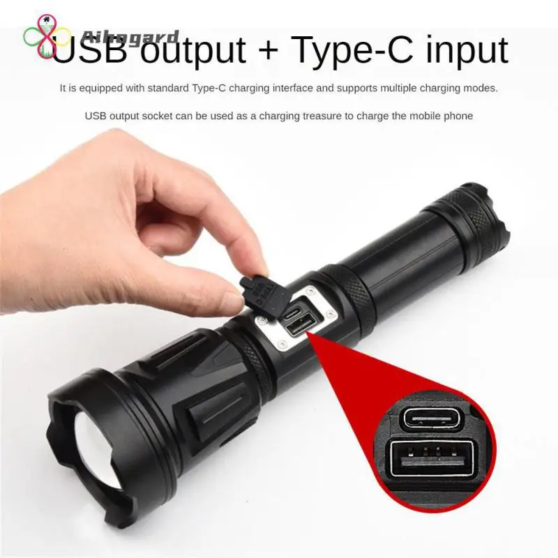 

New XHP360 Most Powerful LED Flashlight USB Rechargeable Tactical Flash Light 18650/26650 Waterproof Zoomable